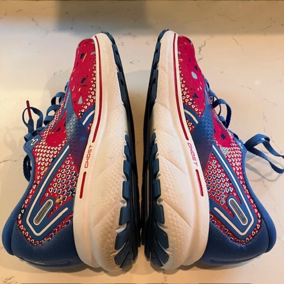 Brooks Ghost 14 Women's Size 10.5 Pink Blue Running Sneakers Shoes 1203561B656 - Picture 9 of 12